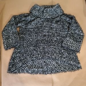 a.n.a XXL Black & White Cowl Neck Sweater